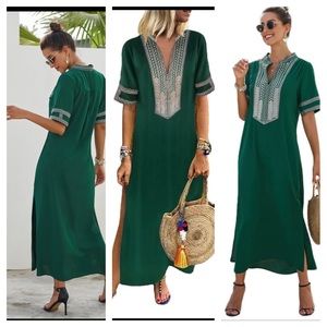 Beautiful Green Maxi dress New sz Medium